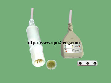 중국 시멘스 직업적인 ECG 케이블 경량 PM8010 PM8014 AHA와 IEC 협력 업체